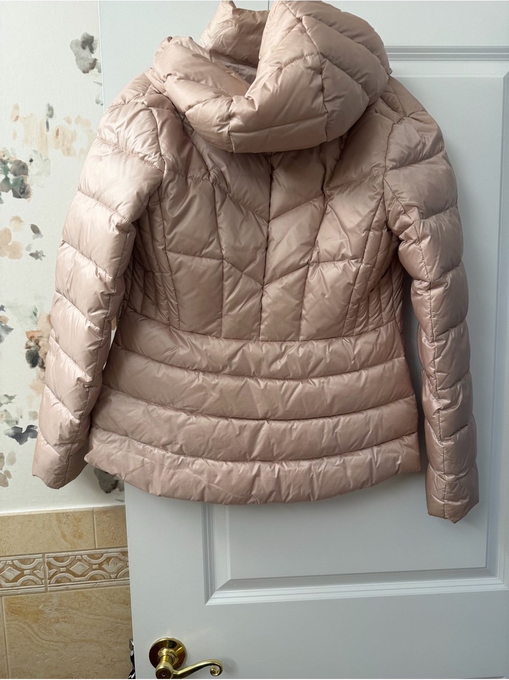 Dawn Levy Women's Blush Quilted Puffer Jacket, Size M